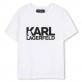 Tricou copii Karl Lagerfeld pentru baiat cu aplicatie inscriptie